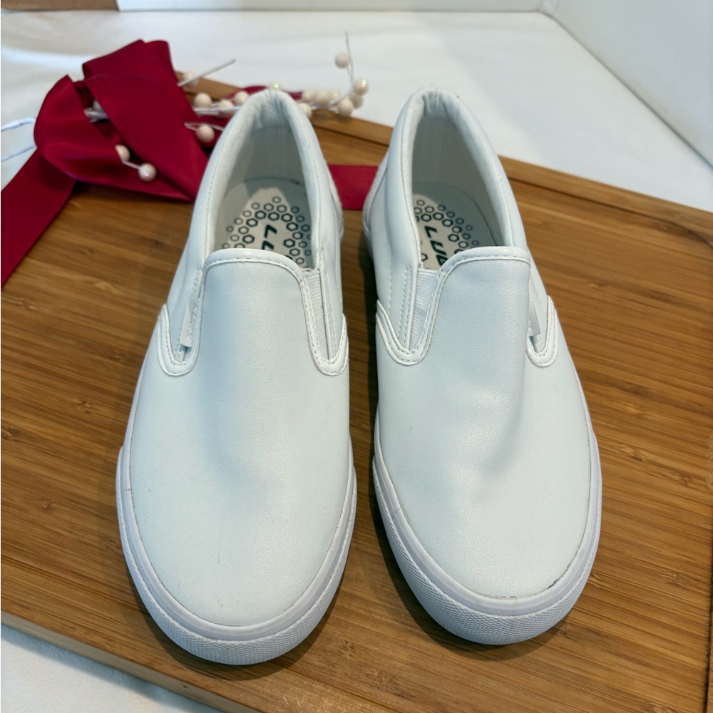 Lugz Classic White Slip-On Sneakers
